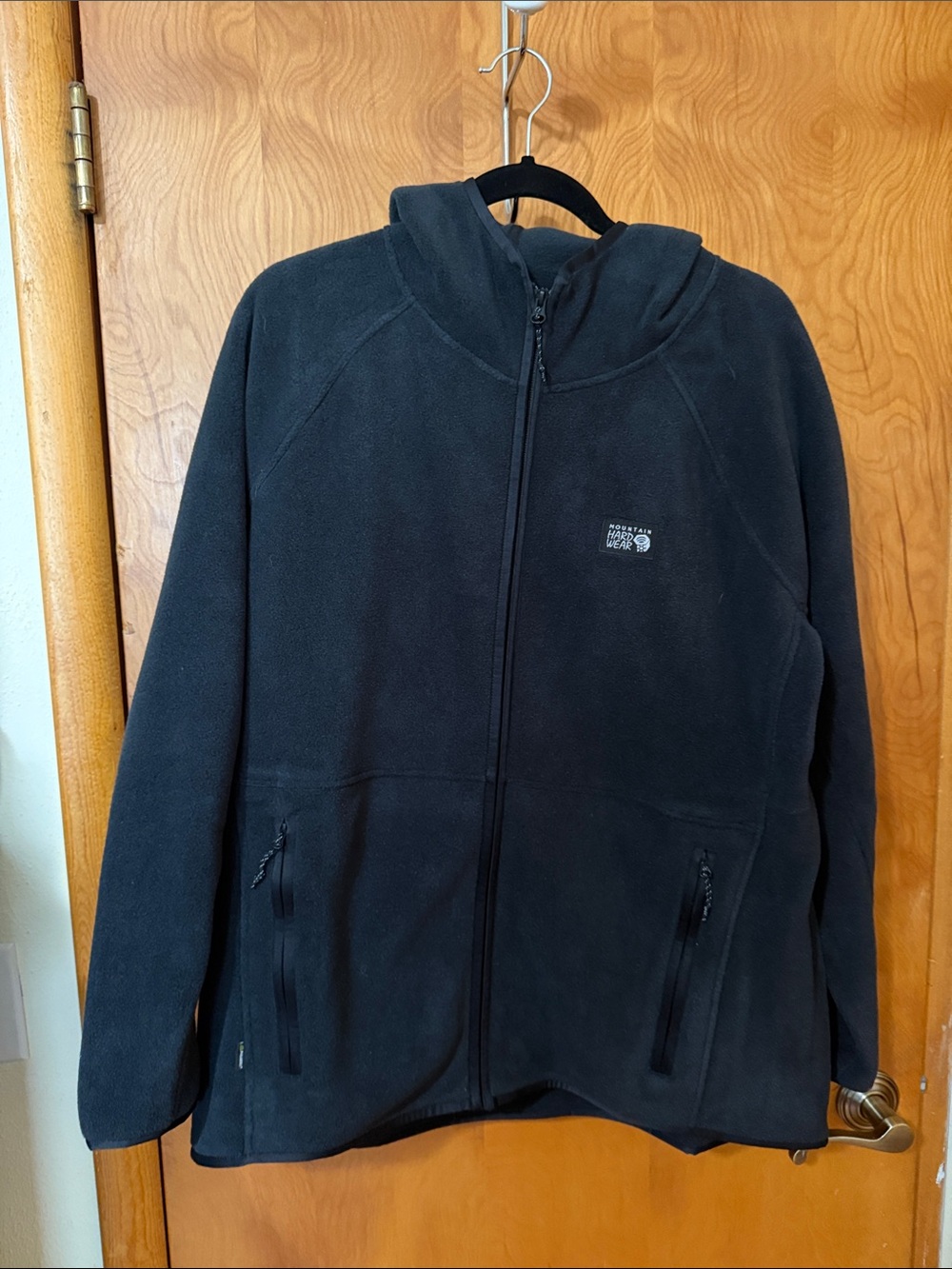 Mountain Hardwear Women's Black Full-Zip Hooded Fleece Jacket